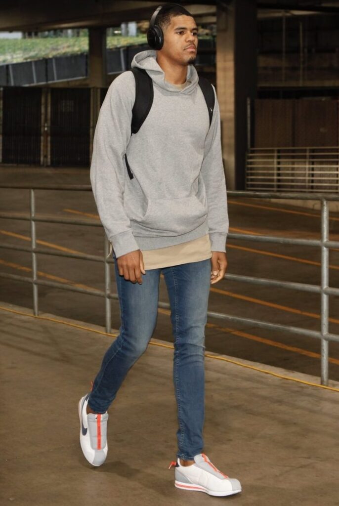 76ers Tobias Harris In Nike Cortez Slip "Kendrick - buyvise
