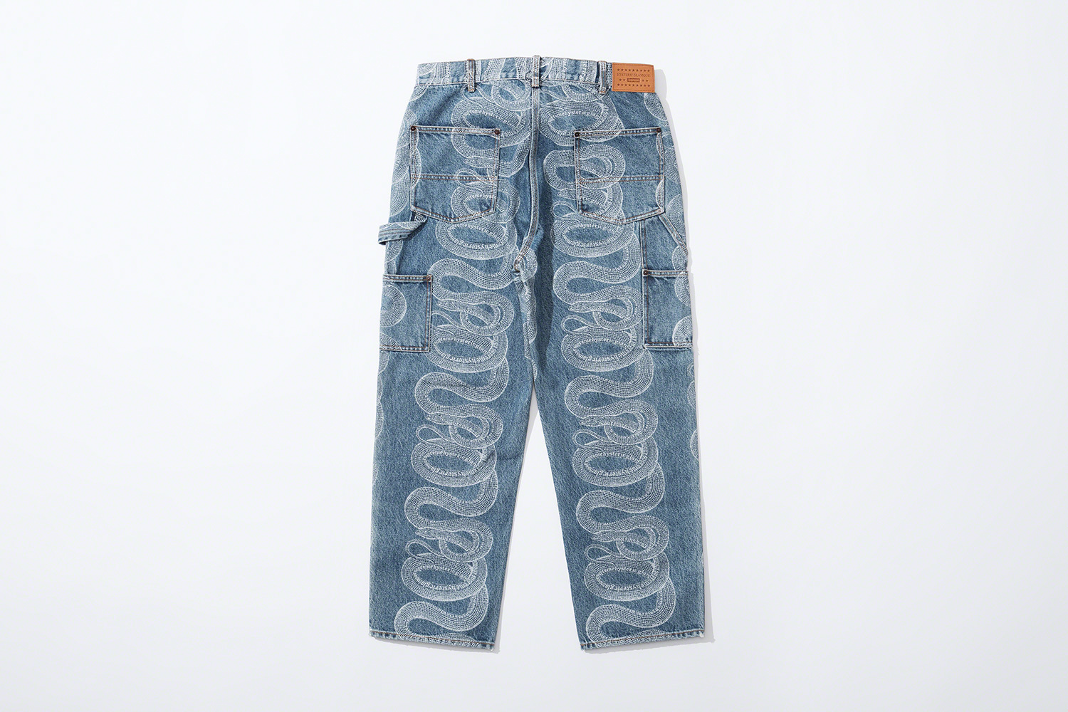 Supreme HYSTERIC GLAMOUR Snake Double Knee Denim Painter Pant 