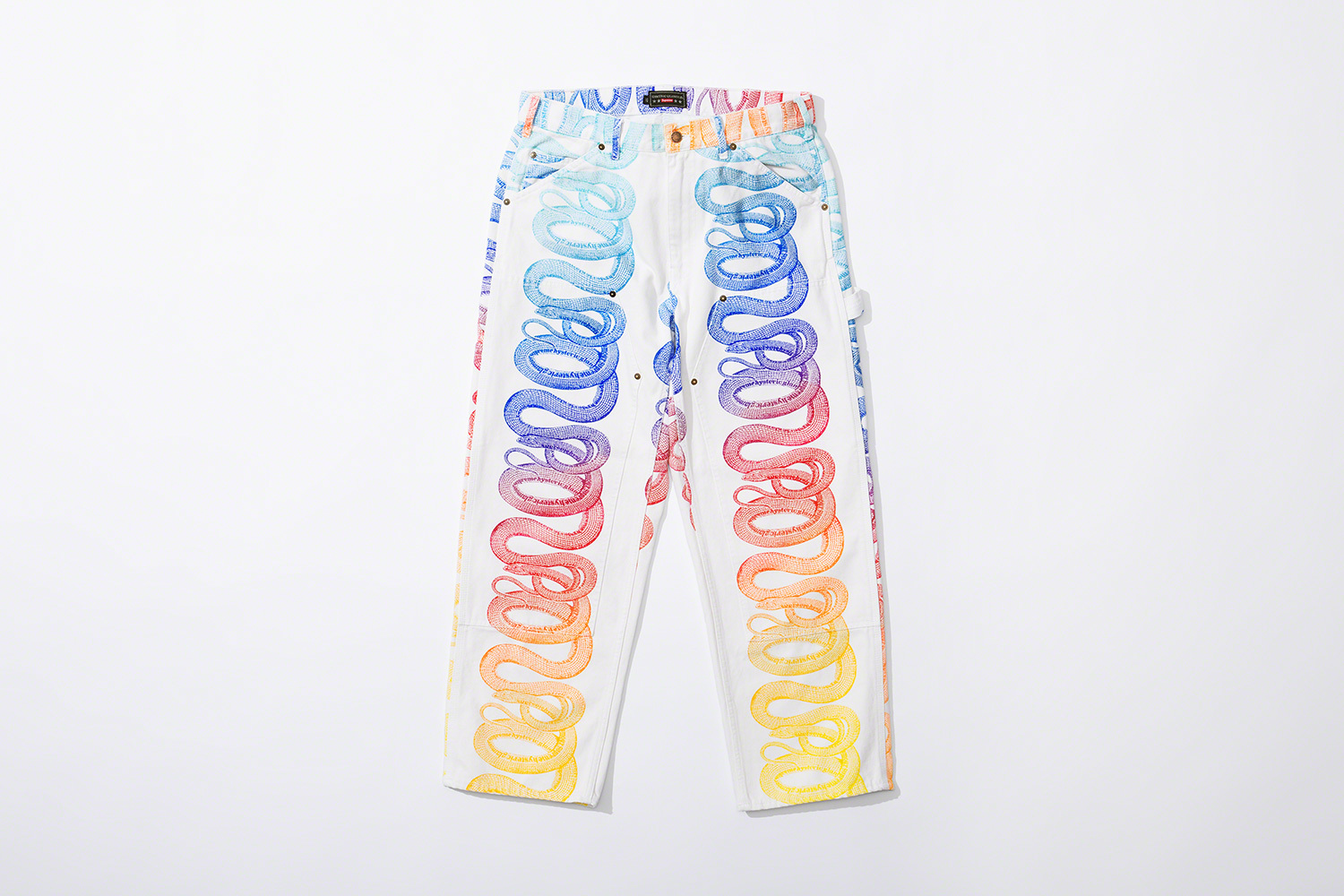 Supreme HYSTERIC GLAMOUR Snake Double Knee Denim Painter Pant 